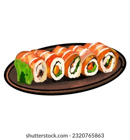 Egg Wrapped Kimbap, Kimbap, Korean, Korean food, Roll, Sushi, japan food,  japanese food, Rice, Seaweed, Vegetables, Gimbap, Nori, Tuna, Cucumber, Carrot, Radish, Egg, Pickled, Sesame, Healthy, Lunch
