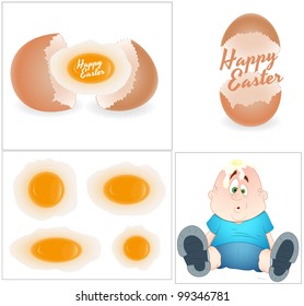 Egg Yolk and Funny Kid
