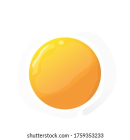 Egg yolks with ground pepper on white background