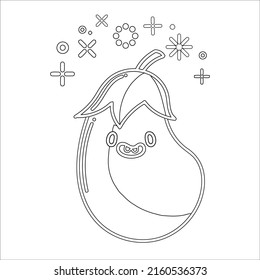  Eggapple coloring page for kids