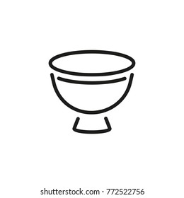 Eggcup line icon