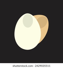 Egg,Eggs vector and line art icons set