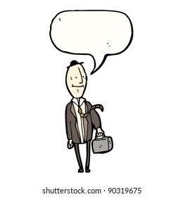egghead businessman cartoon