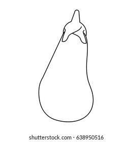 eggplant or aubergine vegetable icon image 