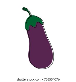 eggplant aubergine vegetable icon image 
