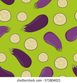 eggplant background. Vector seamless pattern. Endless texture can be used for wallpaper,printing on fabric, paper, scrapbooking.