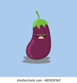 eggplant cartoon vector design