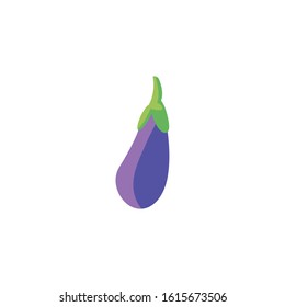 eggplant design, Vegetable organic food healthy fresh natural and market theme Vector illustration