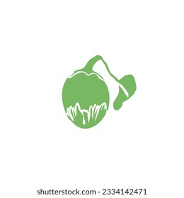 Egg-plant Flat icon design, vector, eps