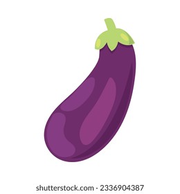 diseño aislado de ícono vegetal fresco de berenjena
