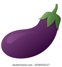 Aubergine Frucht Illustration Vektor-Symbol