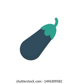 eggplant glyph flat vector icon