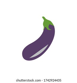 Eggplant graphic design template vector isolated