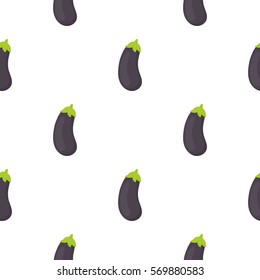 Eggplant icon cartoon. Singe vegetables icon from the eco food cartoon.