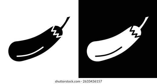 Conceito de ícone de berinjela, ilustração de vetor