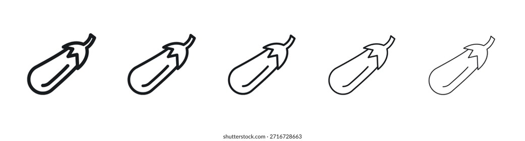 Ícone de berinjela design, logo, app, UI. Ilustração vetorial, EPS