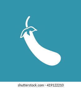 Eggplant Icon. Eps-10.