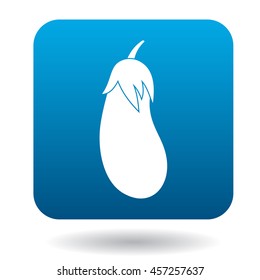 Eggplant icon in flat style on a white background