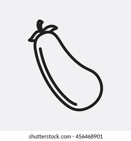 Eggplant icon illustration isolated vector sign symbol
