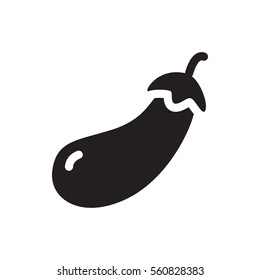 eggplant icon illustration isolated vector sign symbol