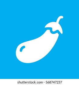eggplant icon illustration isolated vector sign symbol