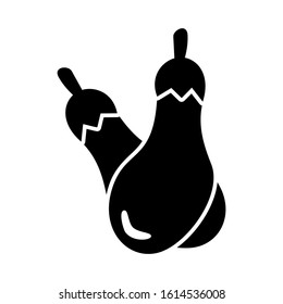eggplant icon isolated sign symbol vector illustration - high quality black style vector icons
