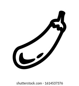 eggplant icon isolated sign symbol vector illustration - high quality black style vector icons
