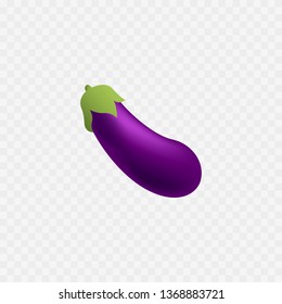 Eggplant icon. Isolated. Violet eggplant. Vector