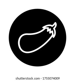 eggplant  icon or logo isolated sign symbol vector illustration - high quality black style vector icons
