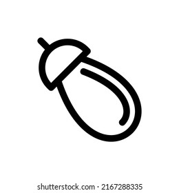 eggplant icon or logo isolated sign symbol vector illustration - high quality black style vector icons
