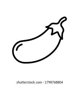 eggplant icon on white background