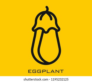Eggplant icon signs