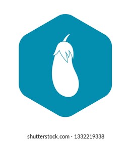Eggplant icon in simple style isolated on white background