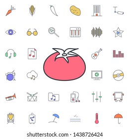 Eggplant icon. Universal set of web for website design and development, app development