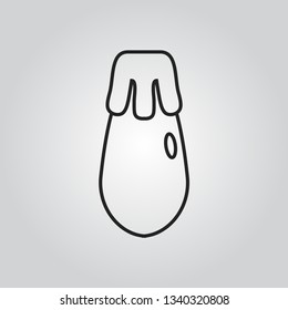 Eggplant icon vector