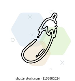 Eggplant icon vector can be used as png, Eggplant