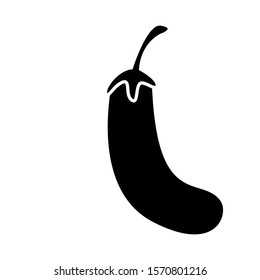 Eggplant icon vector in flat design
