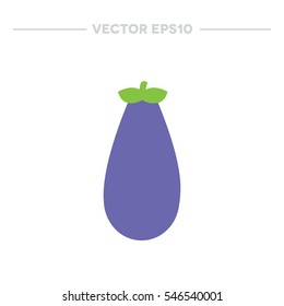 eggplant icon. vector illustration