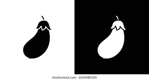 Eggplant icon Vector scalable graphics