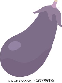 eggplant icon. vegetables. hand drawn.