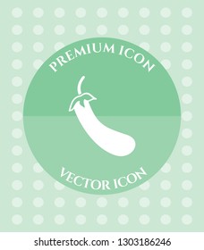 Eggplant Icon for Web, Applications, Software & Graphic Designs.