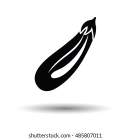 Eggplant  icon. White background with shadow design. Vector illustration.