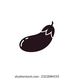 Eggplant Illustration Creative Design. Eggplant Farm Product Logo Icon.
