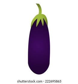 Eggplant. Eggplant isolated on a white background.