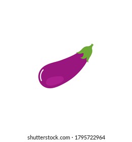 Eggplant logo vector icon illustration design 