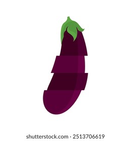 Eggplant logo vector icon illustration design