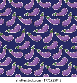 eggplant pattern template vector design