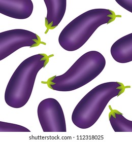 eggplant seamless pattern