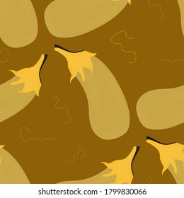Eggplant seamless pattern. For textiles, napkins, decoration

