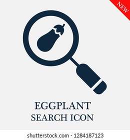 Eggplant search icon. Editable Eggplant search icon for web or mobile.